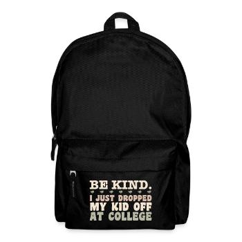 Kid Leaving For College - Mom Kid Going To College - Backpack - black - Front
