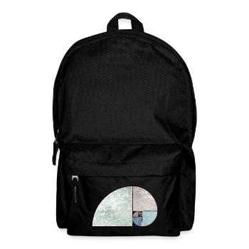 Fibonacci Spiral Sequence - Light Colored 1 - Backpack - black - Front