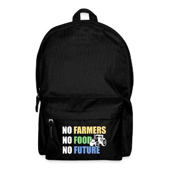 No Farmers No Food No Future - Farmer Saying - Backpack - black - Front