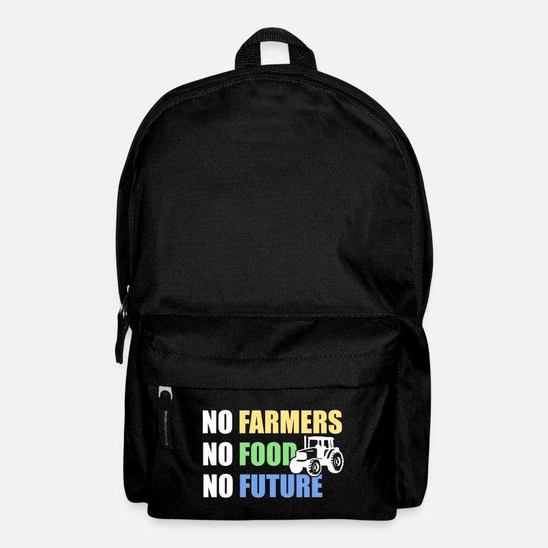 No Farmers No Food No Future - Farmer Saying - Backpack - black