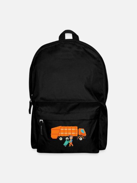 Müllauto Müllwagen Berufe Müllmann Müllabfuhr - Rucksack - Schwarz