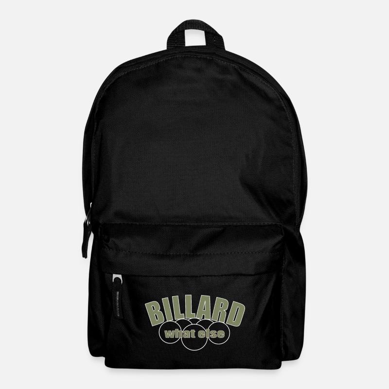Pool billiards, 9ball, Billiards, 8Ball - Backpack - black