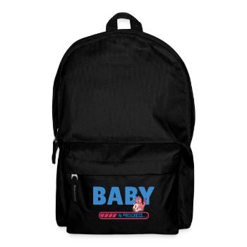 Baby in Bearbeitung - Rucksack - Schwarz - Vorne