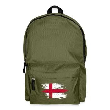 England flag used - Backpack - olive green - Front