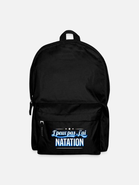 Natation - j'peux pas , j'ai Natation - Sac à dos - noir
