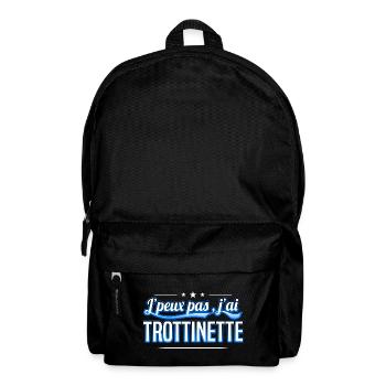 Trottinette - j'peux pas , j'ai Trottinette - Sac à dos - noir - Devant