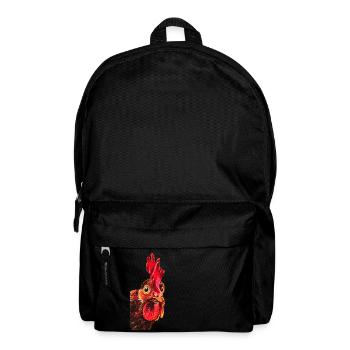 Coq/gockel /rooster/Henne - Sac à dos - noir - Devant