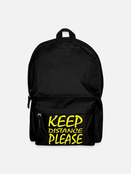 social distancing - Backpack - black