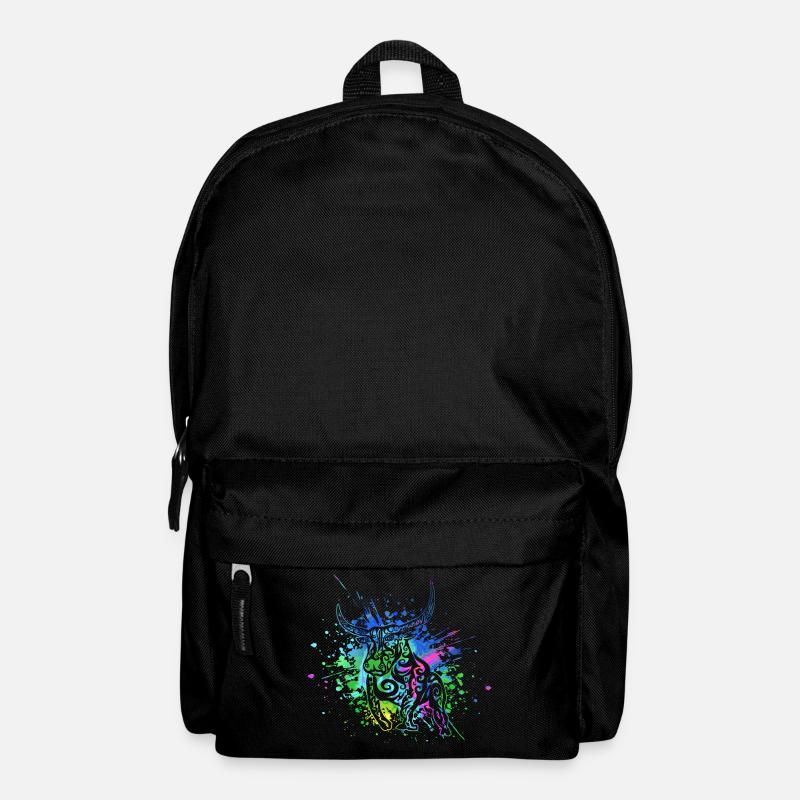 Taurus - Zodiac Sign Taurus - I am Taurus - Bull - Backpack - black