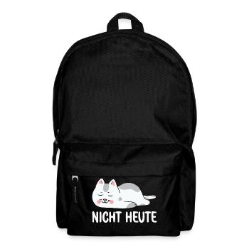 Bitte nicht Heute Müde Katze will schlafen Katzen - Rucksack - Schwarz - Vorne