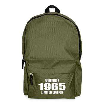 Vintage 1965 Birthday 1965 - Retro 1965 - Backpack - olive green - Front