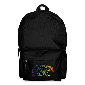 Bear Grizzly Gay Pride Cadeau LGBT Chasseur d'Ours Marron - Sac à dos - noir - Devant