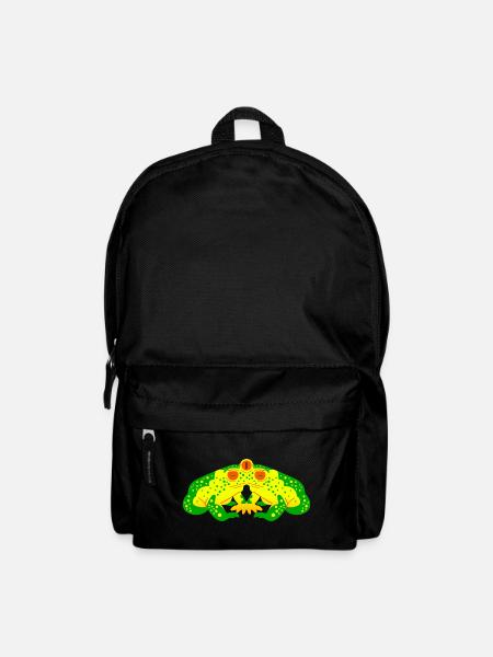 Spacy and psychedelic Frog - Rucksack - Schwarz