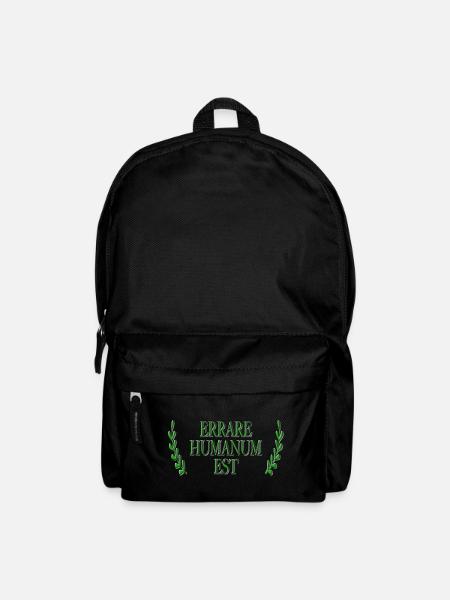 Errare Humanum Est - Rucksack - Schwarz