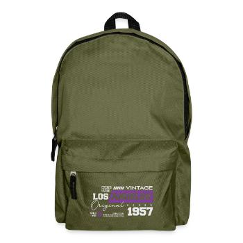 1957 Vintage Born Legend 67 Anniversaire - Sac à dos - vert olive - Devant