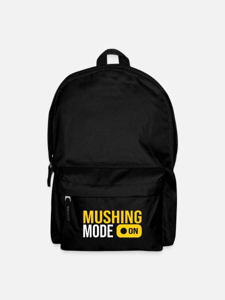 mushing sport musher cadeau homme et femme - Sac à dos - noir