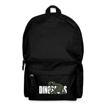 Drôle de dinosaure pour enfants Sticker Mug - Sac à dos - noir - Devant