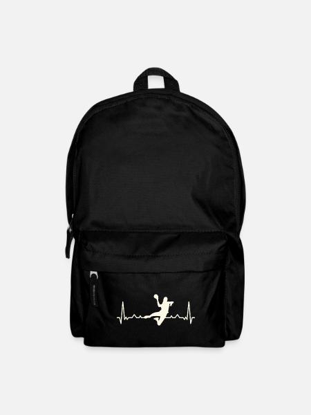 Handball Puls Heartbeat Handballer Handballteam - Rucksack - Schwarz