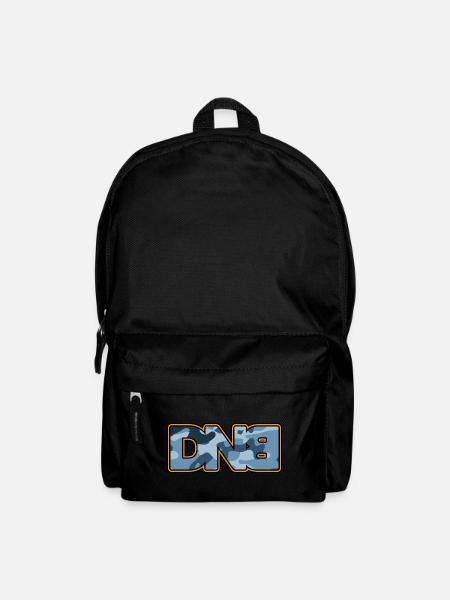 DNB Drum n Bass Blue Camo Remix - Rucksack - Schwarz