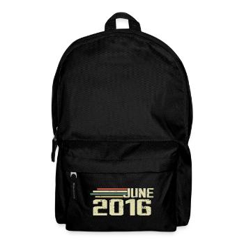 June 2016 Anniversary June 2016 June 2016 Birthday - Backpack - black - Front