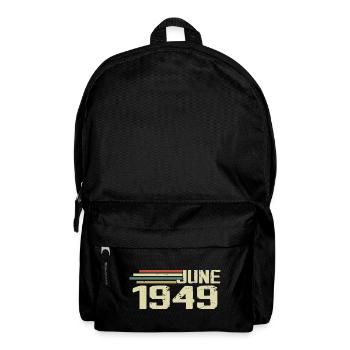 June 1949 Anniversary June 1949 June 1949 Birthday - Backpack - black - Front