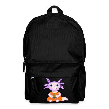 Kultiger Axolot, Baby, mit goldenem Ei - Rucksack - Schwarz - Vorne