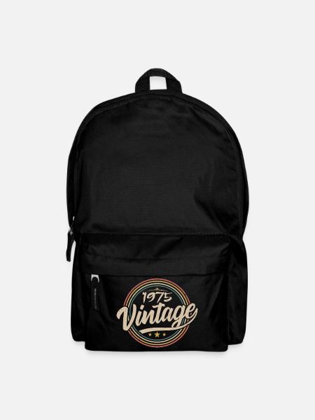 1975 Vintage 1975 Birthday Gift - Retro Style 1975 - Sac à dos - noir