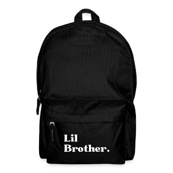 Lil Bro. Little Brother Gift - Backpack - black - Front