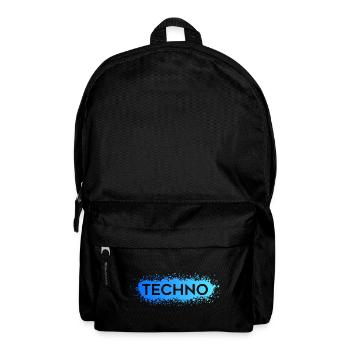 Techno Techno Bleu Splat - Sac à dos - noir - Devant