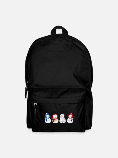 Schneemann. Weihnachtsgeschenk - Rucksack - Schwarz