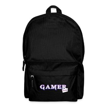 Jeder gamer braucht sein bunny! - Rucksack - Schwarz - Vorne