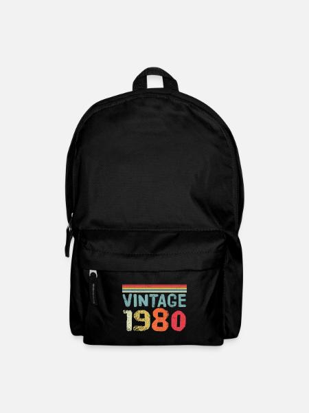 Born in 1980 vintage vintage - Backpack - black