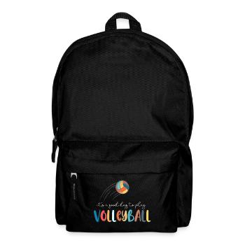 Bonne journée pour Beach Volleyball I Shirt - Sac à dos - noir - Devant