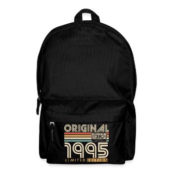 1995 Vintage anniversaire Vintage rétro cadeau - Sac à dos - noir - Devant