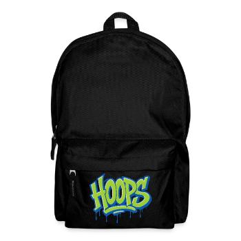 Hoops Basketball Sport Geschenkidee BBall - Rucksack - Schwarz - Vorne