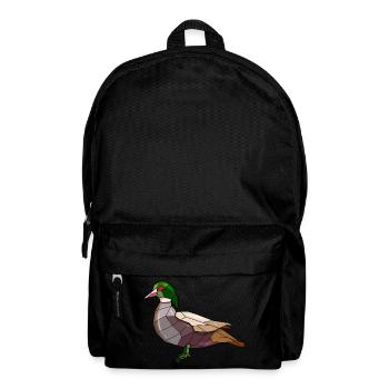 Canard oiseaux géométriques - Sac à dos - noir - Devant