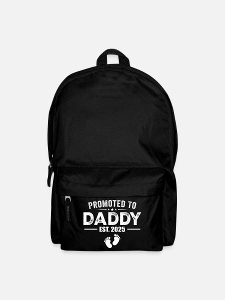 Zum Papa befördert, voraussichtlich 2025. Lustig für den neuen Papa - Rucksack - Schwarz