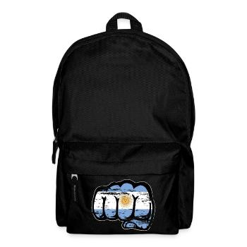 Argentina flag fist used - Backpack - black - Front