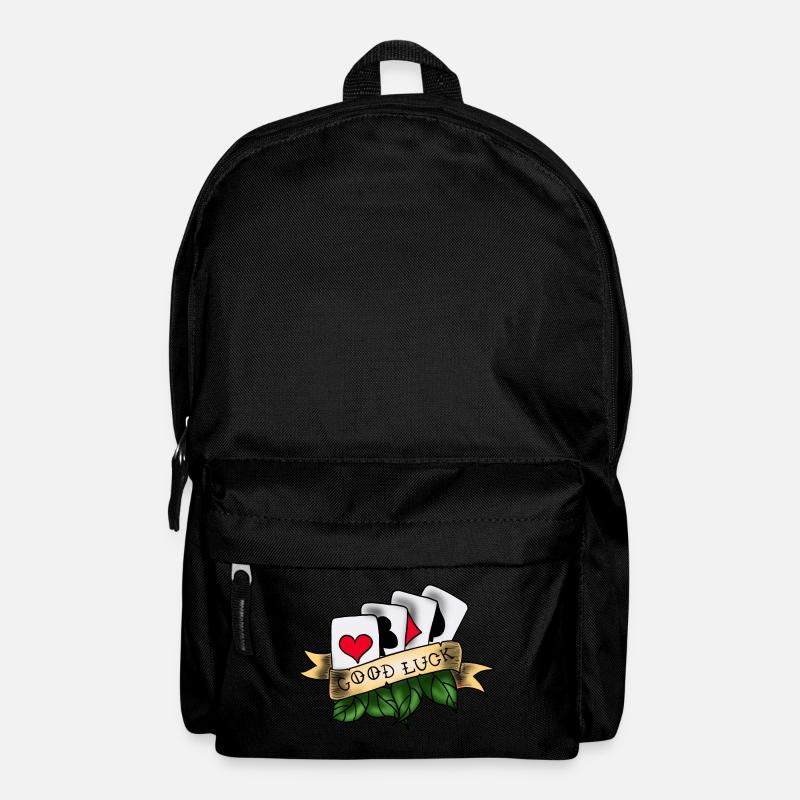 Cartes old school good luck - Sac à dos - noir