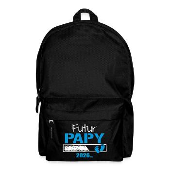 Futur Papy 2026 Cadeau Bientôt Grand-Père - Sac à dos - noir - Devant
