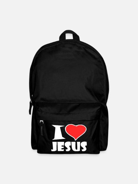 I Love Jesus - Rucksack - Schwarz