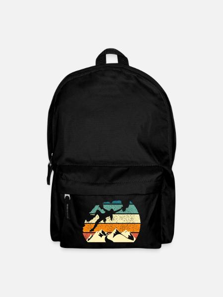 climbing sport climbing climber climb rock climbing - Backpack - black