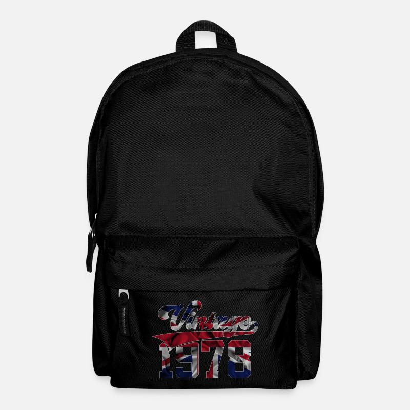 VINTAGE 1978 UK 48. GEBURTSTAG - Rucksack - Schwarz