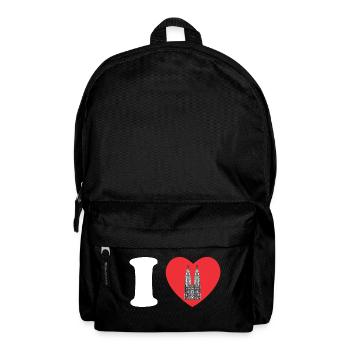 I love Köln Ich liebe Köln Cologne City Germany - Rucksack - Schwarz - Vorne