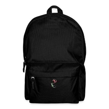 Eidechsen - Geckos - Rucksack - Schwarz - Vorne