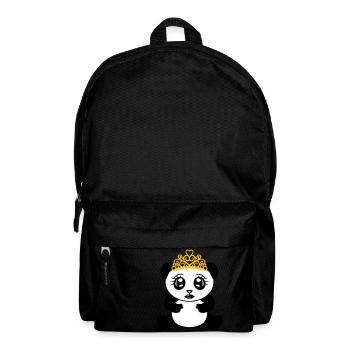 weiblich maedchen prinzessin krone koenigin schoen - Rucksack - Schwarz - Vorne