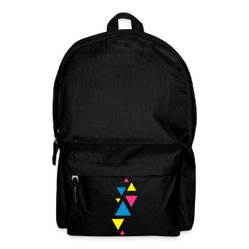 dreiecke design formen hipster - Rucksack - Schwarz - Vorne