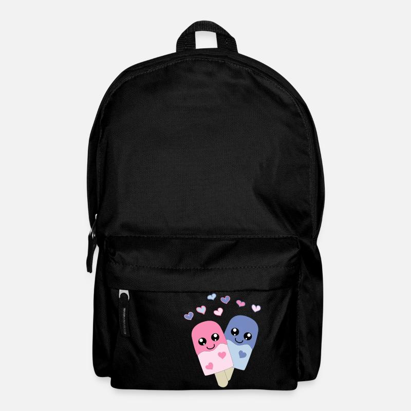 jolie glace dans le style - Sac à dos - noir
