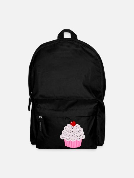 Zuckersüßes rosa Törtchen - Rucksack - Schwarz
