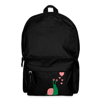 schnecke_verliebt_02 - Backpack - black - Front